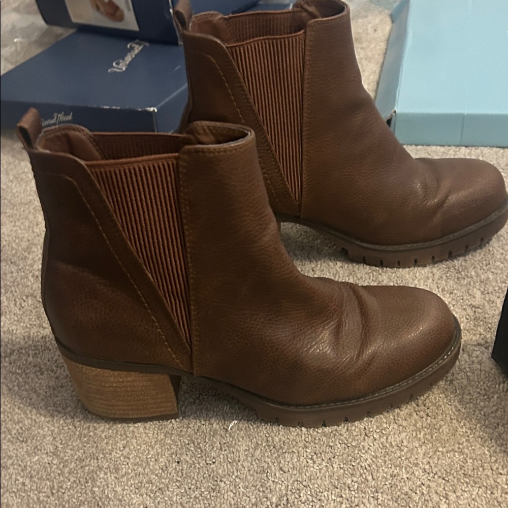 MIA Chestnut Ankle Booties